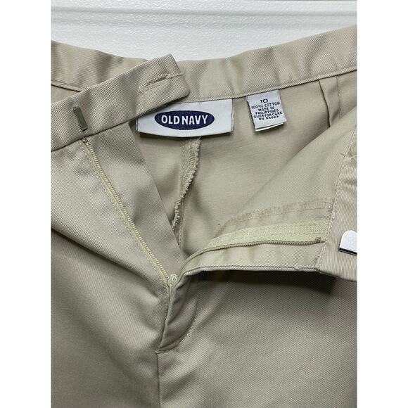 Vintage‎ Y2K Old Navy Trouser Pants Mid Rise Straight Leg Beige Womens Size 10 - Picture 3 of 9